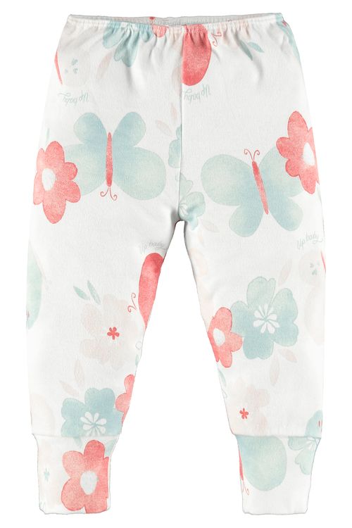 Calça em Suedine para Bebê Menina (Bege) Up Baby