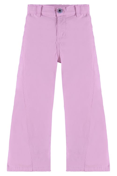 Calça em Sarja Infantil Feminina (Roxo) Up Baby