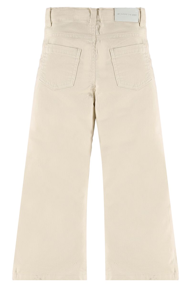 Up-Baby---Calca-em-Sarja-Infantil-Feminina-Bege