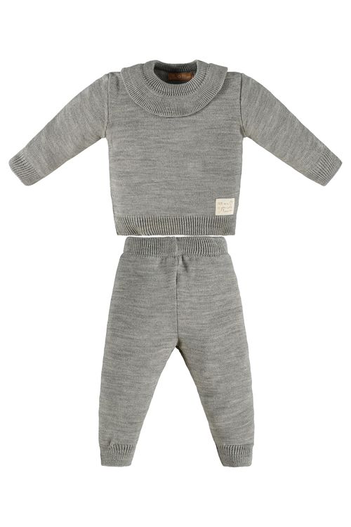 Conjunto com Blusão e Calça para Bebês (Cinza) Up Baby