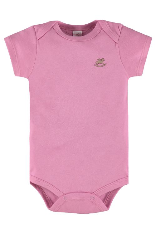 Body Bebê Básico Suedine (Rosa) Up Baby