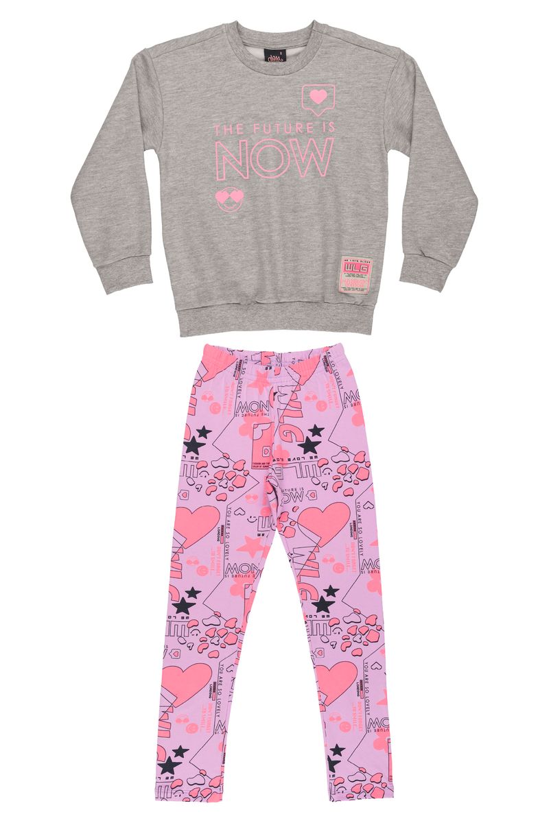 Gloss---Conjunto-Infantil-para-Meninas-com-Blusao-e-Legging-Cinza