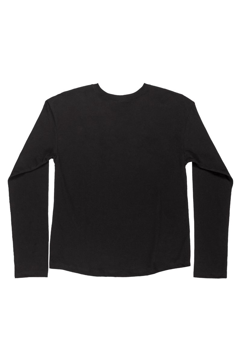 Gloss---Blusa-Alongada-Infantil-para-Meninas-em-Meia-Malha-Preto