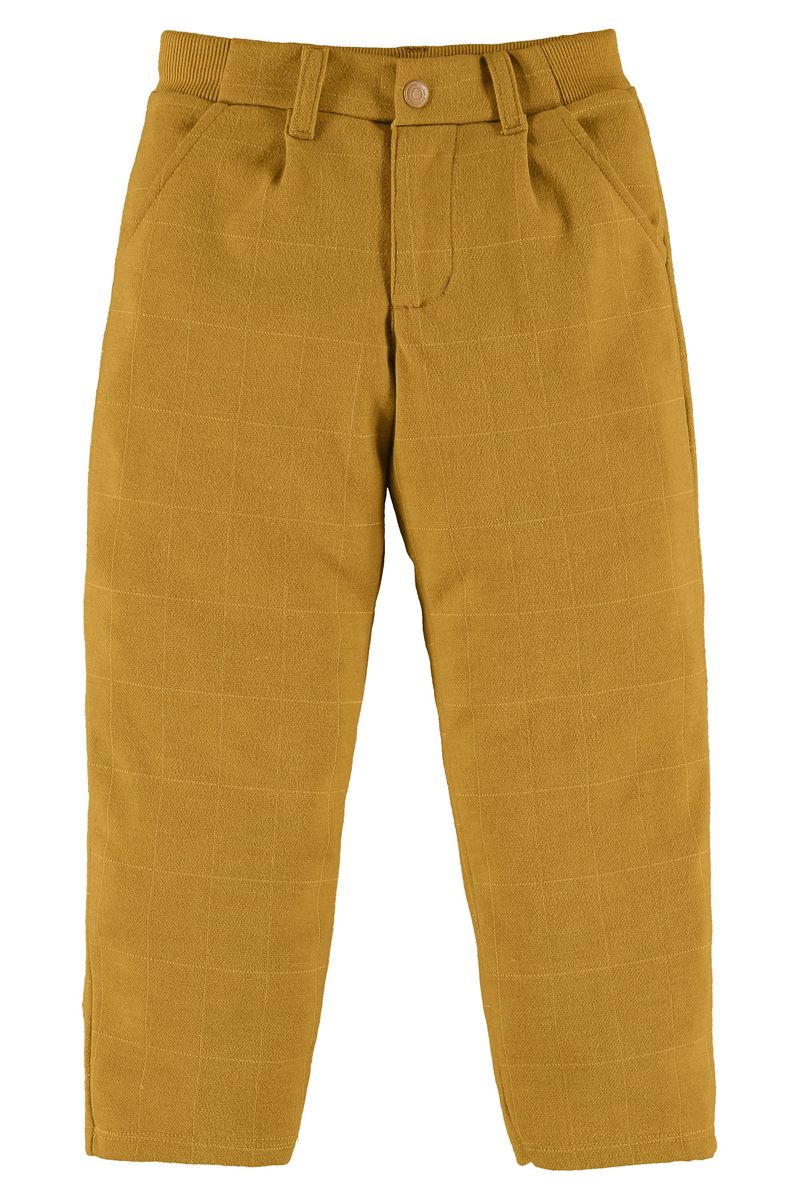 Up-Baby---Calca-Xadrez-Infantil-Masculina-Amarelo-Escuro
