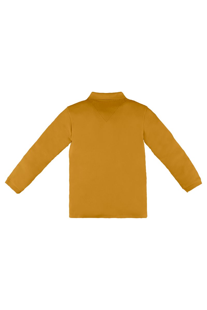 Up-Baby---Camisa-Polo-em-Suedine-Amarelo-