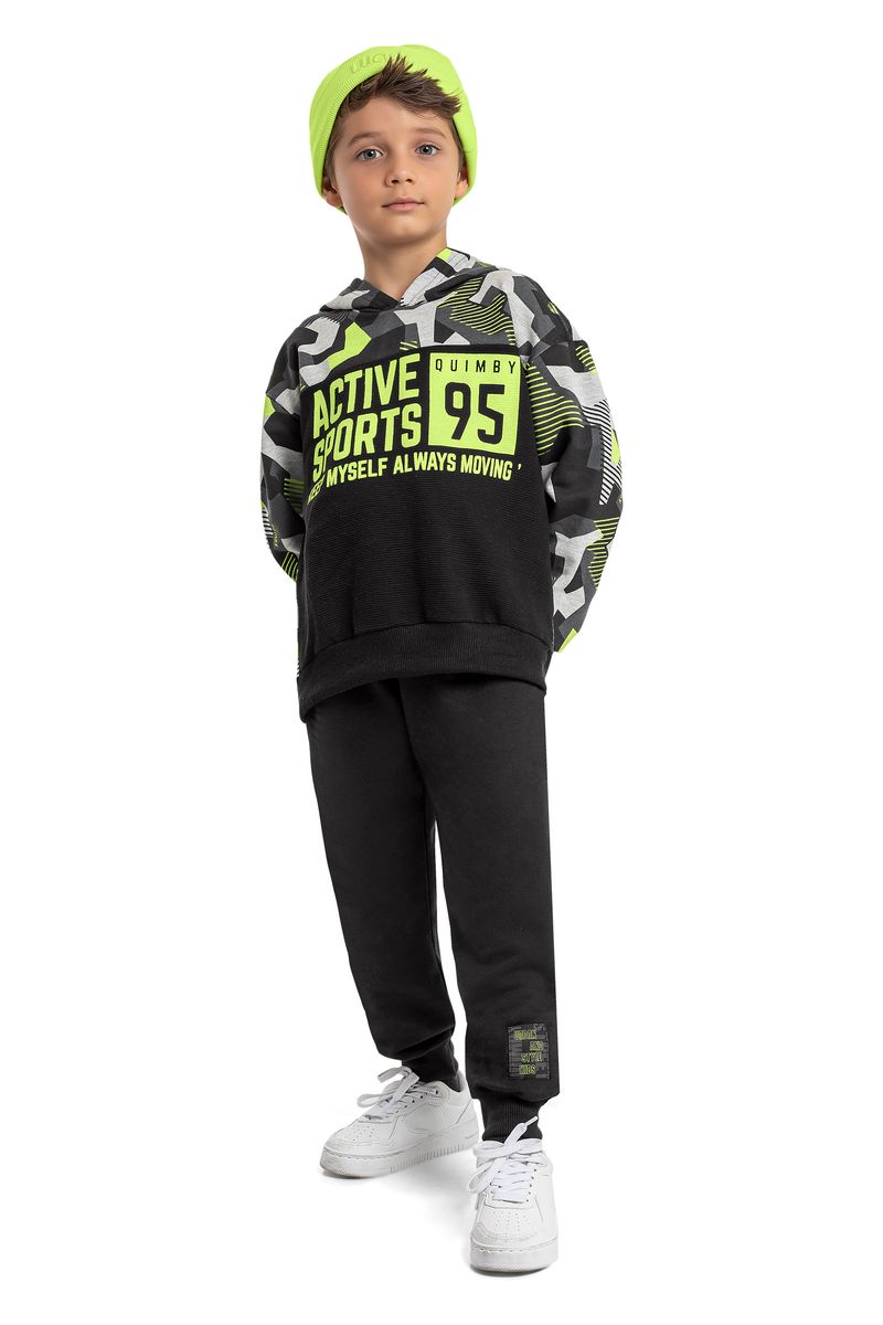 Quimby---Conjunto-Infantil-com-Blusao-e-Calca-de-Moletom-Preto