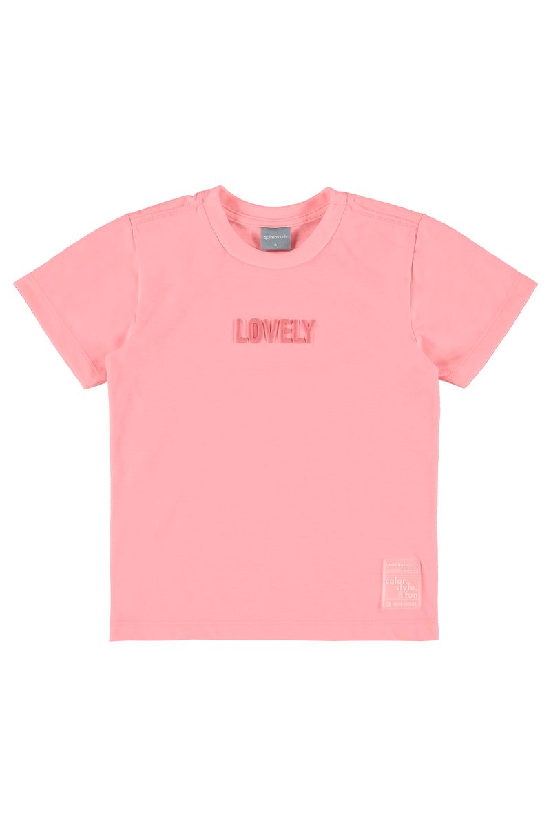 Quimby---Camiseta-Infantil-Meia-Malha-Rosa