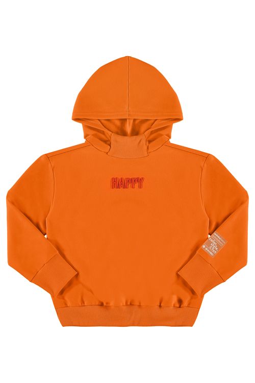 Blusão Básico em Moletom (Laranja) Quimby