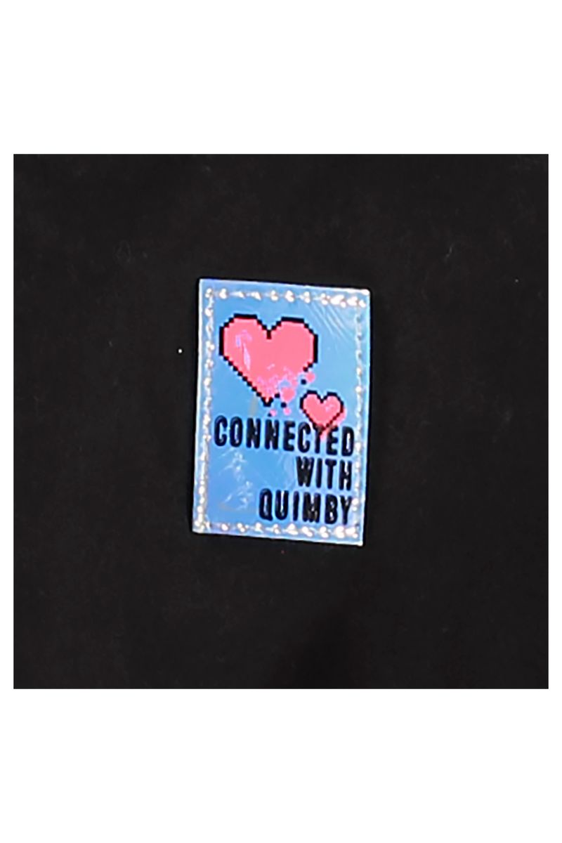Quimby---Parka-Infantil-em-Sarja-para-Menina-Preto
