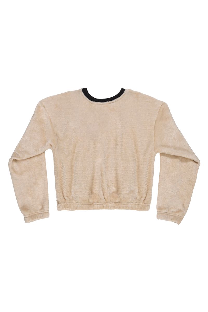 Gloss---Conjunto-Juvenil-para-Meninas-com-Blusao-Cropped-e-Calca-em-Moletom-Bege