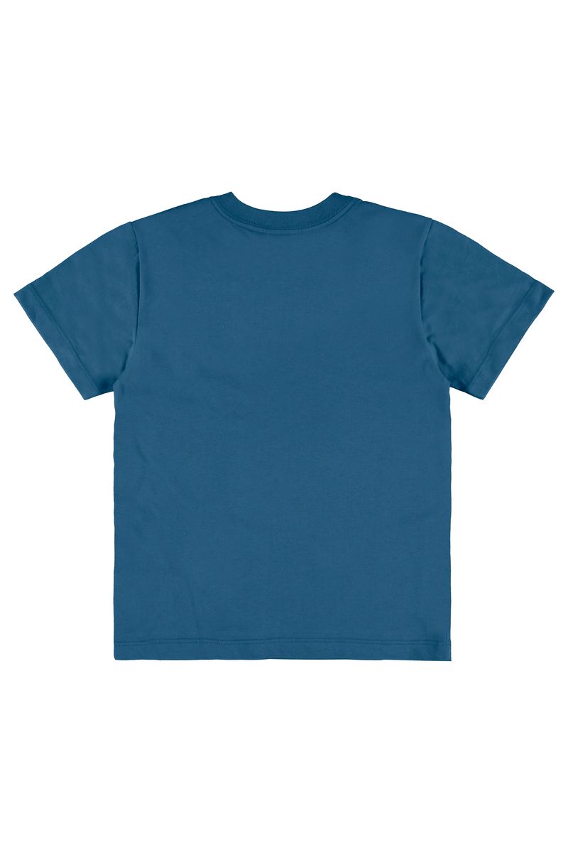 Quimby---Camiseta-Infantil-Meia-Malha-Azul