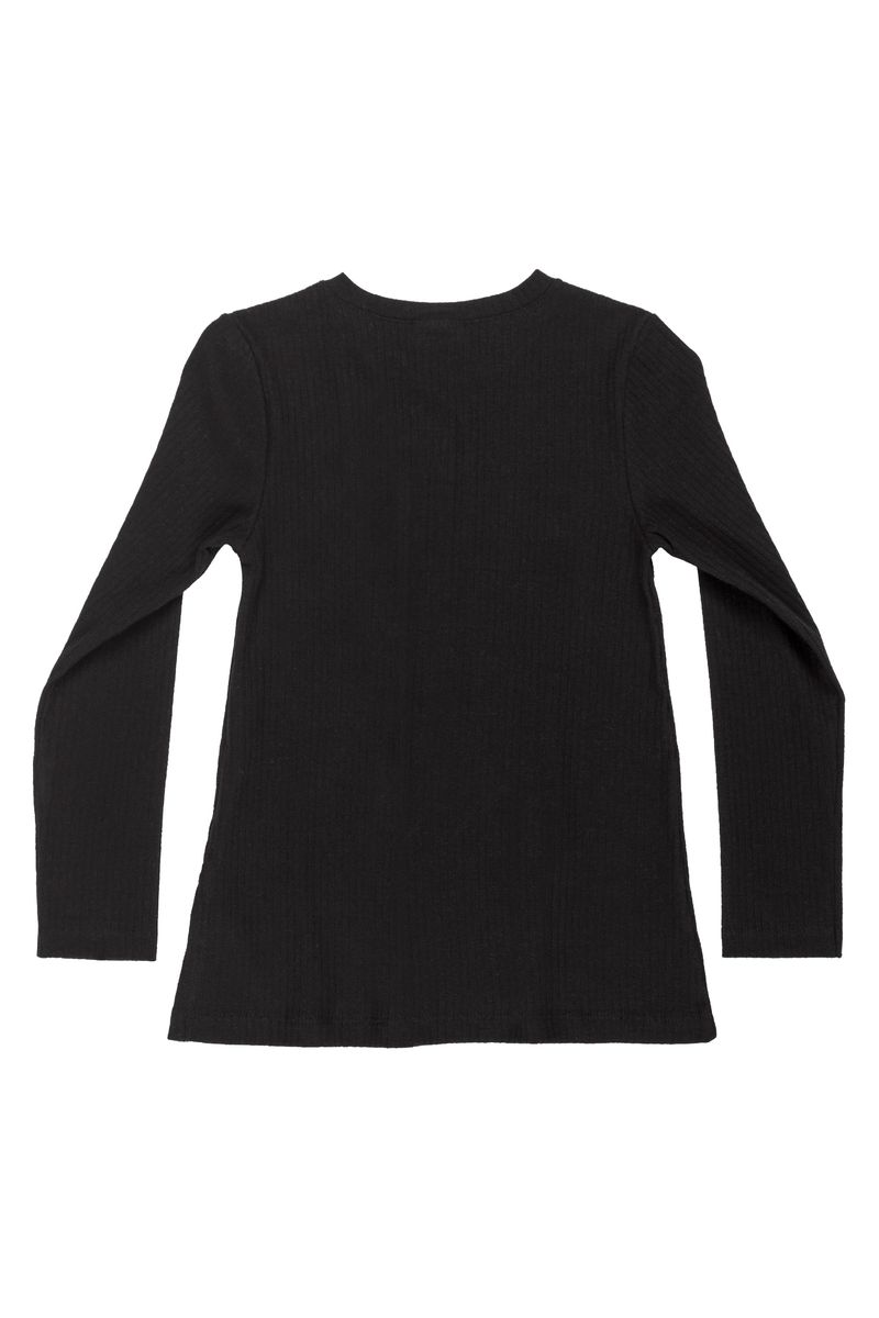 Gloss---Blusa-Alongada-com-Abertura-Lateral-Juvenil-Preto