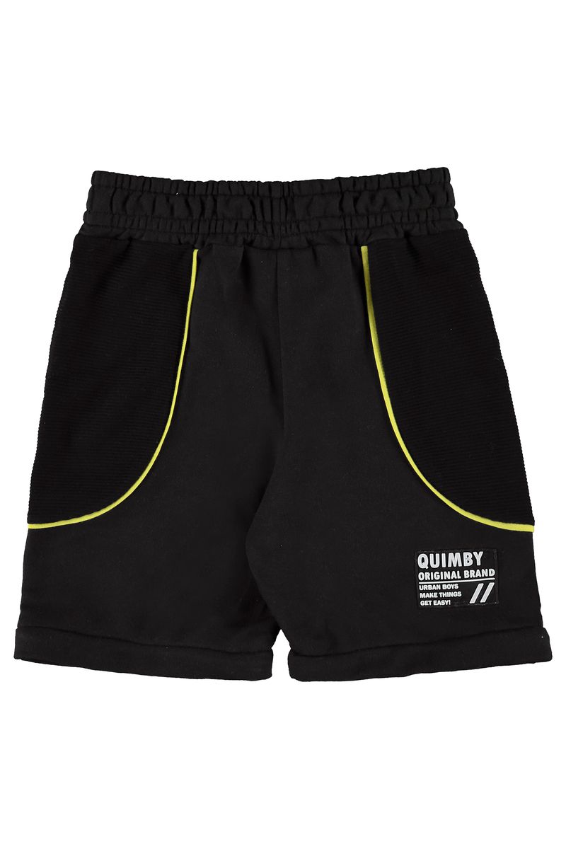 Quimby---Calca-de-Moletom-para-Meninos-Preto