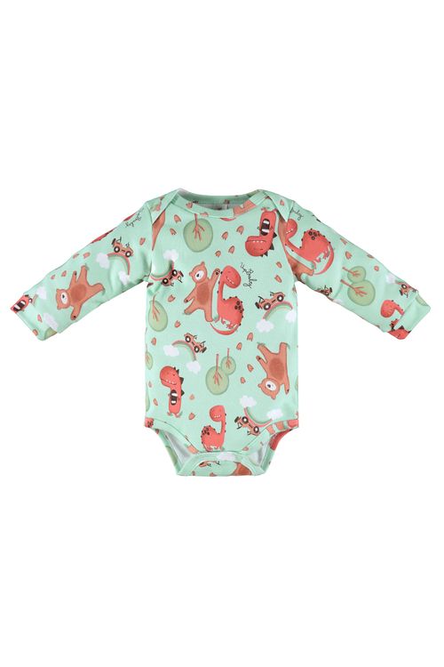 Body Manga Longa em Suedine para Bebês (Verde) Up Baby