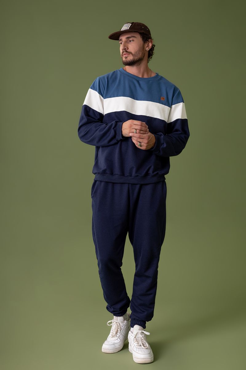 The-Philippines---Blusao-Masculino-em-Moletom-Tricolor-Azul