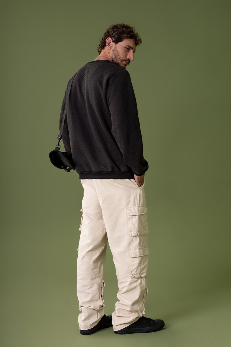 The-Philippines---Blusao-Matelasse-Casual-Masculino-Preto