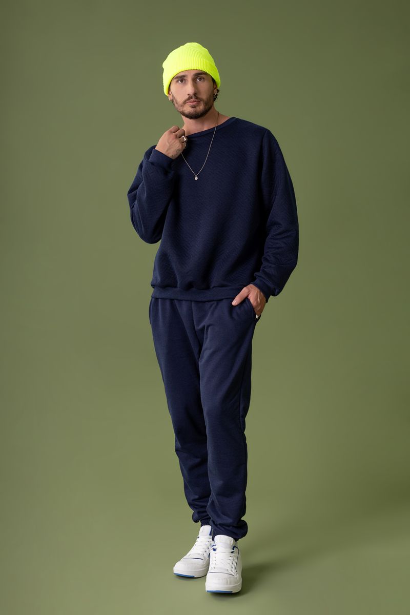 The-Philippines---Blusao-Matelasse-Casual-Masculino-Azul