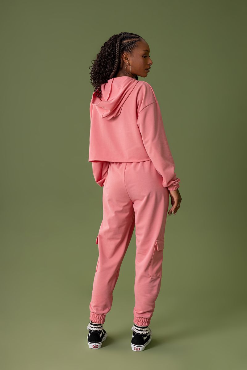 The-Philippines---Calca-de-Moletom-Casual-Feminina-Rosa