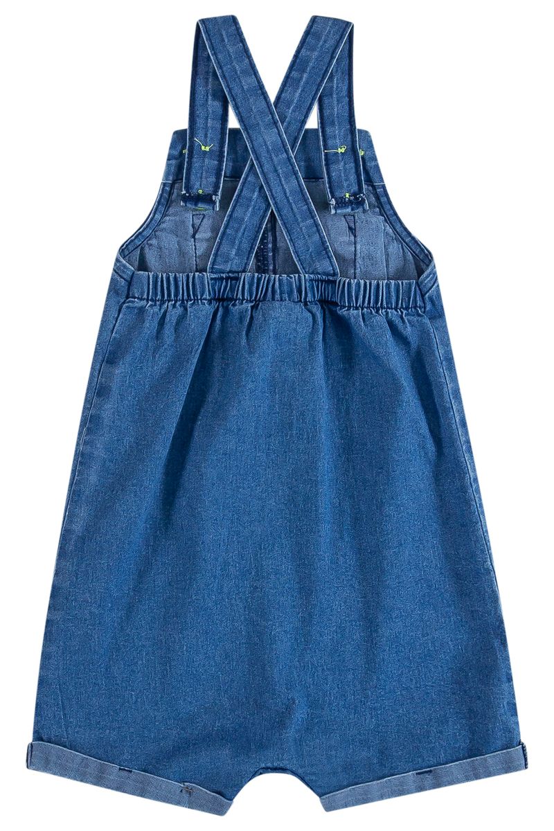 Jardineira-em-Jeans-com-Elastano-para-Bebe-Menino--Azul--Quimby