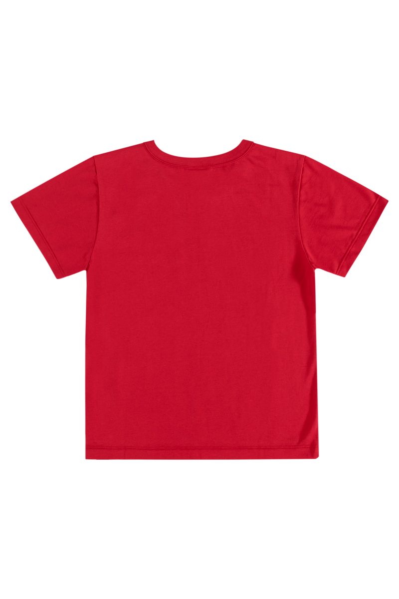 Camiseta-Basica-Infantil-para-Meninos-Manga-Curta-em-Meia-Malha--Vermelho--Quimby