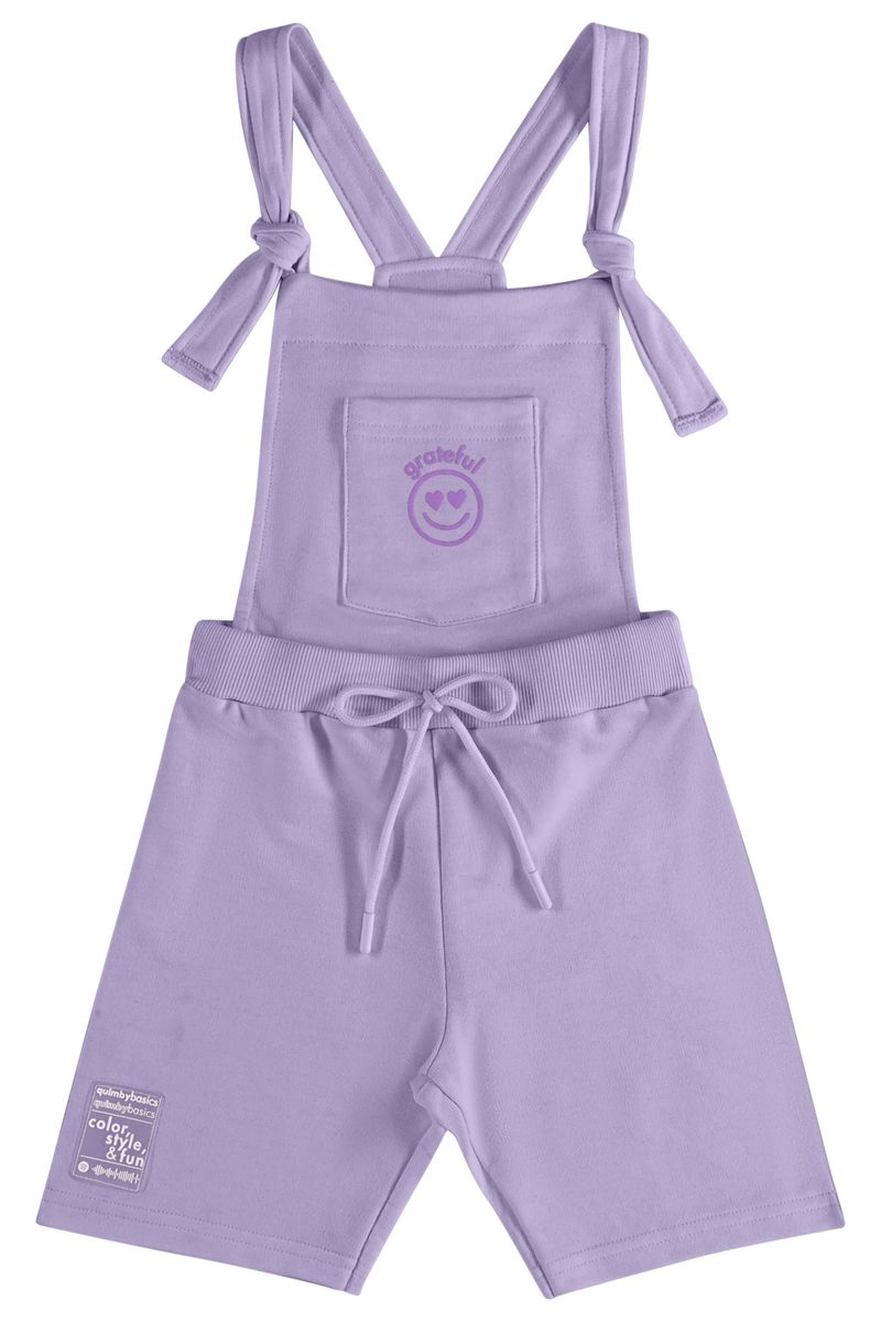 Jardineira-Emoji-em-Moletom-Infantil-Unissex--Roxo--Quimby