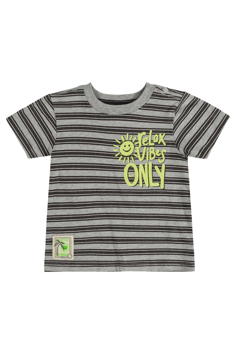 Camiseta-em-Meia-Malha-e-Bermuda-em-Moletom-para-Bebes-Menino--Cinza--Quimby