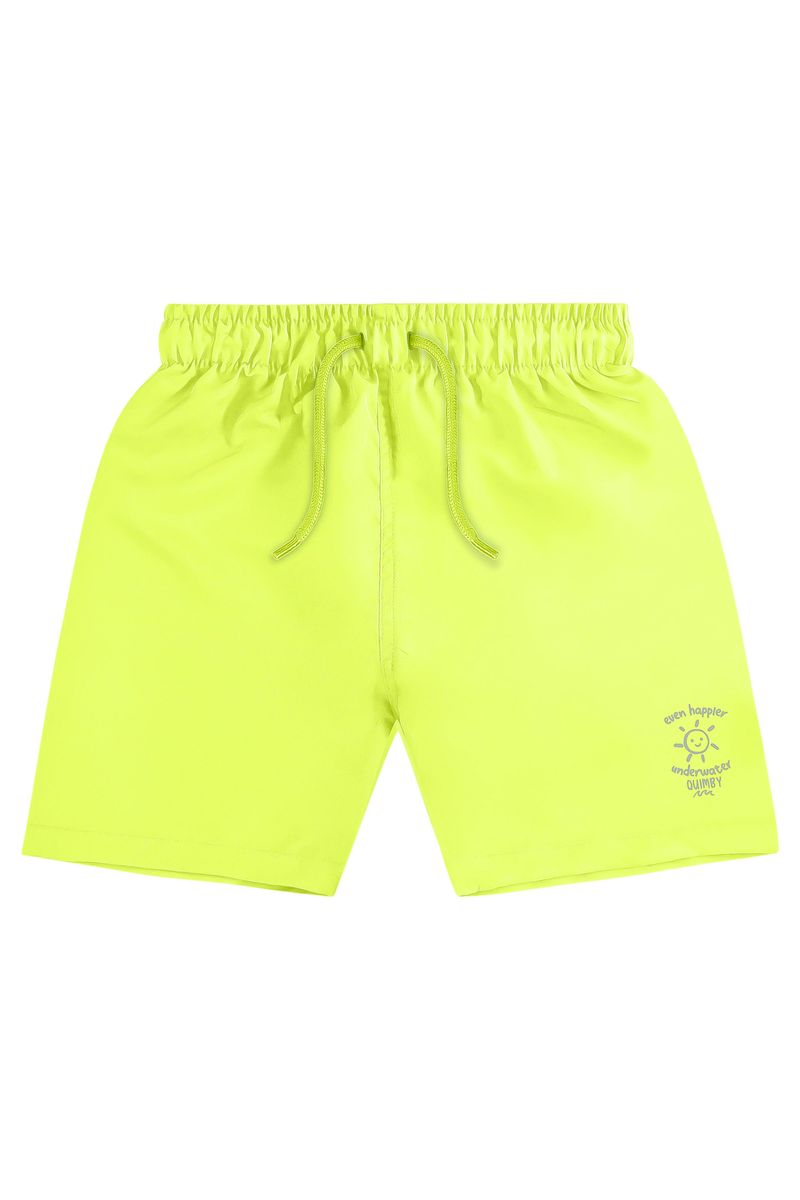 Bermuda-Emoji-Infantil-Masculina-de-Microfibra--Verde--Quimby