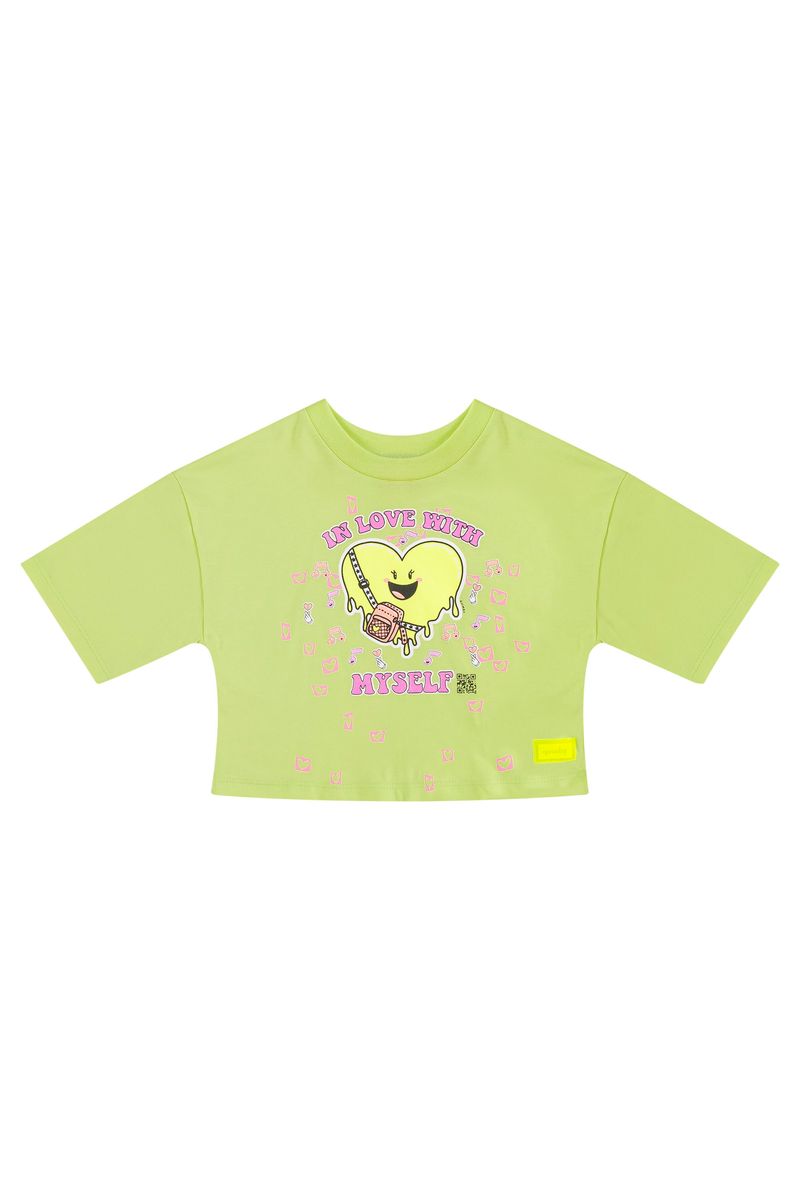 Blusa-Infantil-In-Love-With-Myself-em-Meia-Malha--Verde-Claro--Quimby