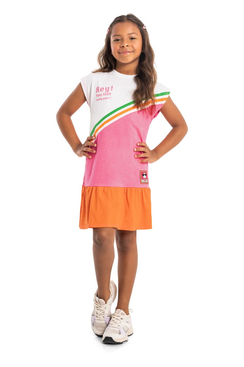 Vestido-Infantil-em-Meia-Malha--Rosa--Gloss