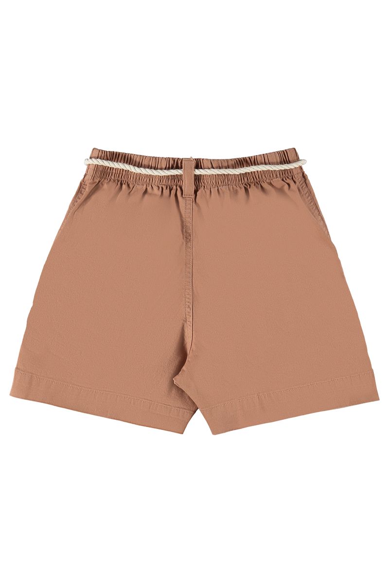 Short-Feminino-Juvenil-em-Sarja--Marrom--Gloss