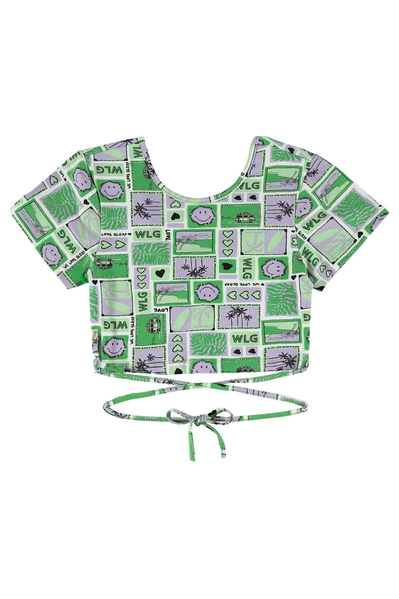 Conjunto-com-Blusa-Cropped-e-Saia--Verde--Gloss