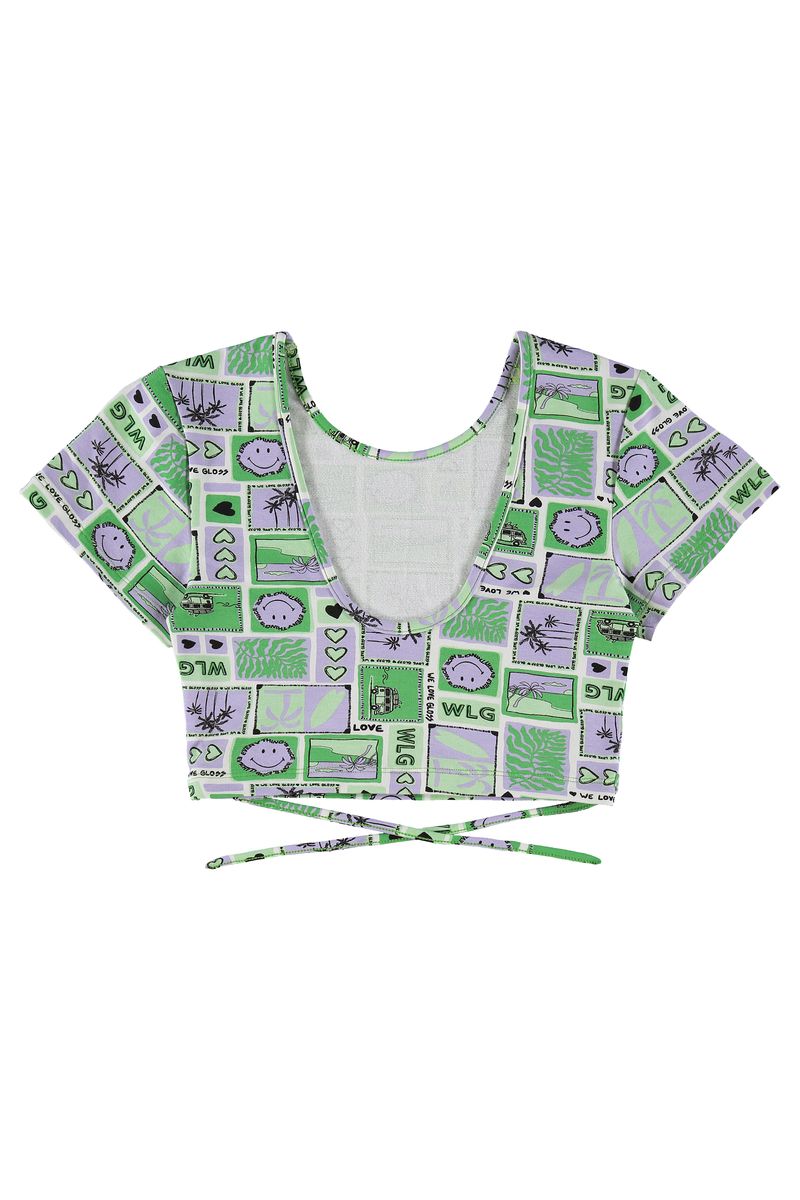 Conjunto-com-Blusa-Cropped-e-Saia--Verde--Gloss