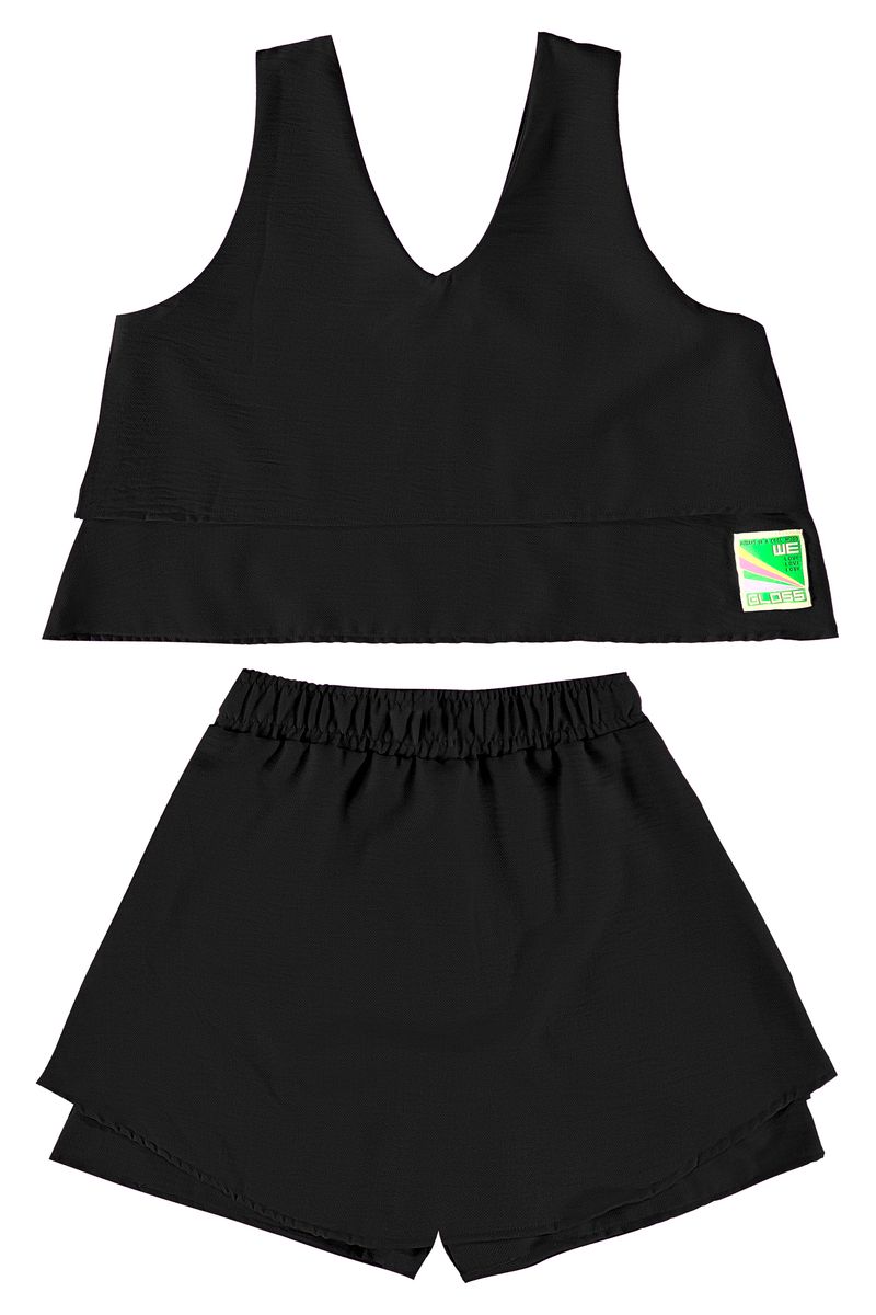 Conjunto-Juvenil-Feminino-com-Regata-Cropped-e-Short-Saia--Preto--Gloss