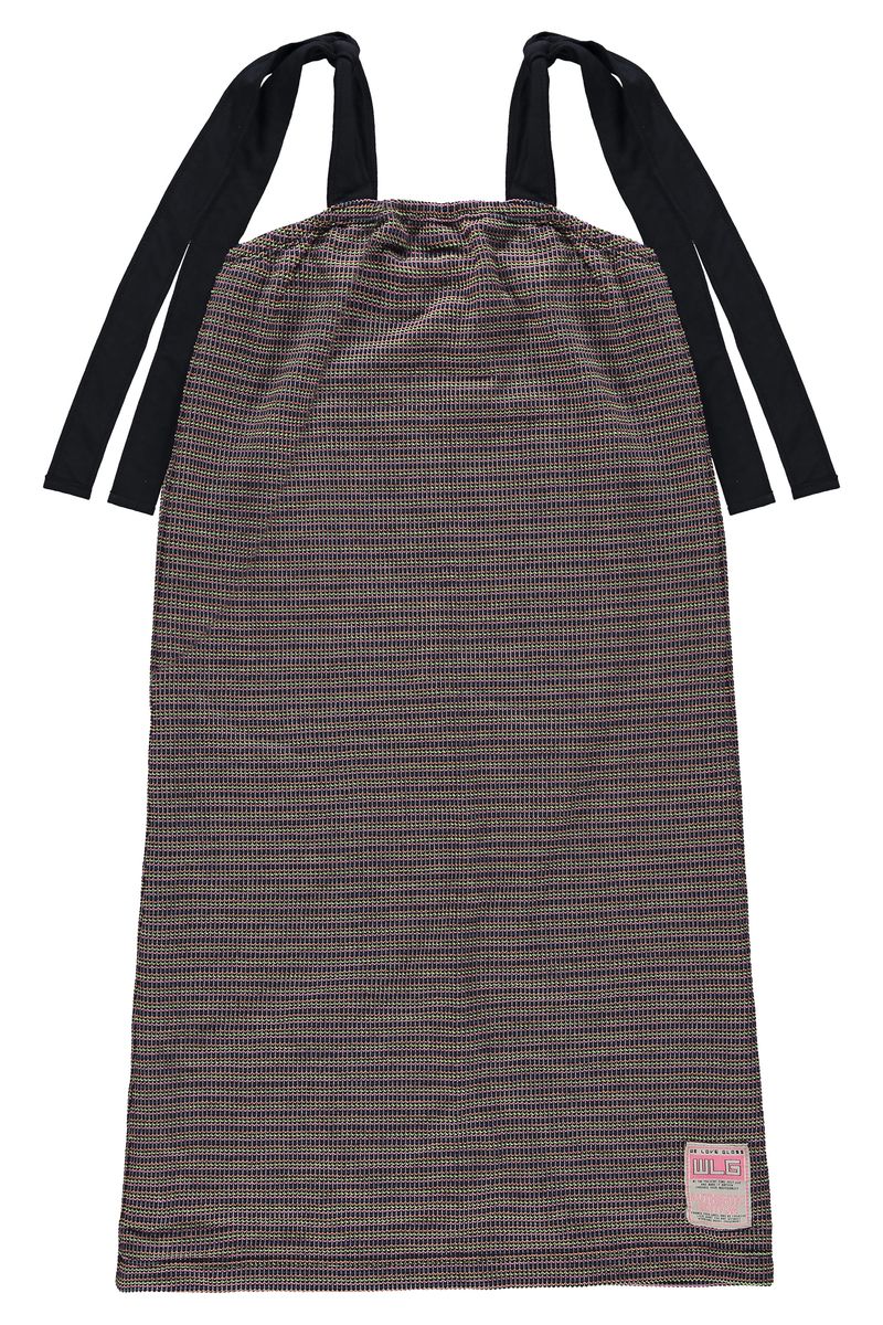 Vestido-Juvenil-com-Alcas-em-Tricot--Marrom--Gloss