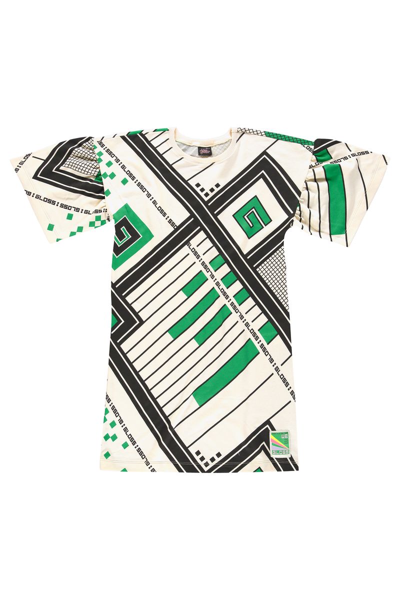 Vestido-Juvenil-de-Mangas-Curtas-em-Moletom--Bege--Gloss