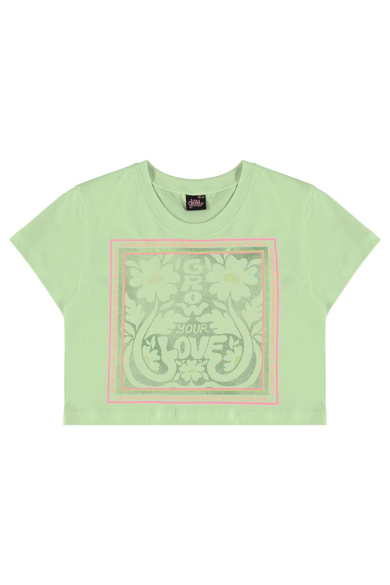 Blusa-Cropped-Manga-Curta-em-Meia-Malha--Verde--Gloss