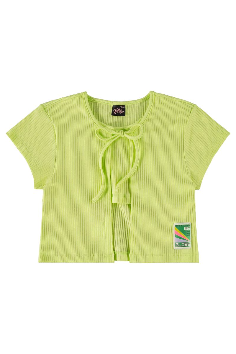 Blusa-Cropped-de-Mangas-Curtas-em-Ribana--Verde-Claro--Gloss