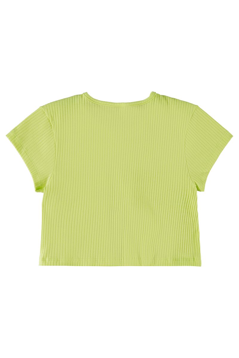 Blusa-Cropped-de-Mangas-Curtas-em-Ribana--Verde-Claro--Gloss