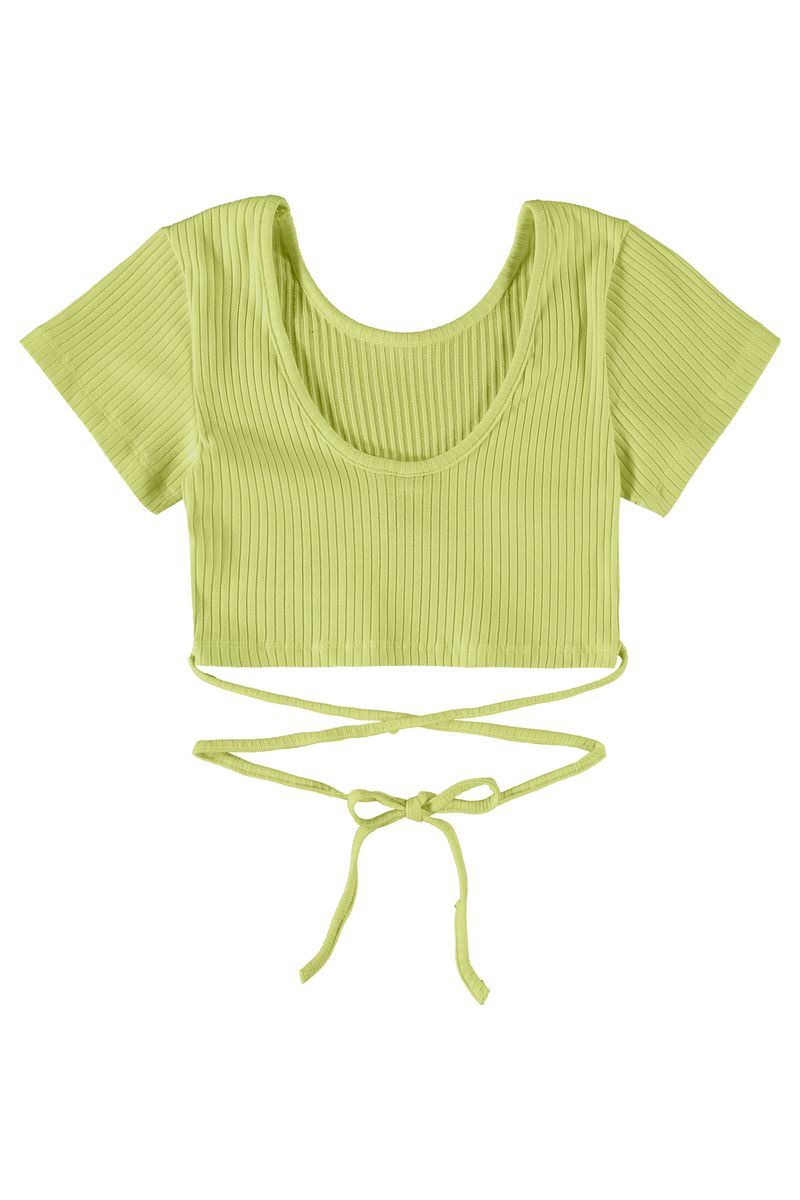 Blusa-Basica-Manga-Curta-Cropped-em-Ribana--Verde--Gloss
