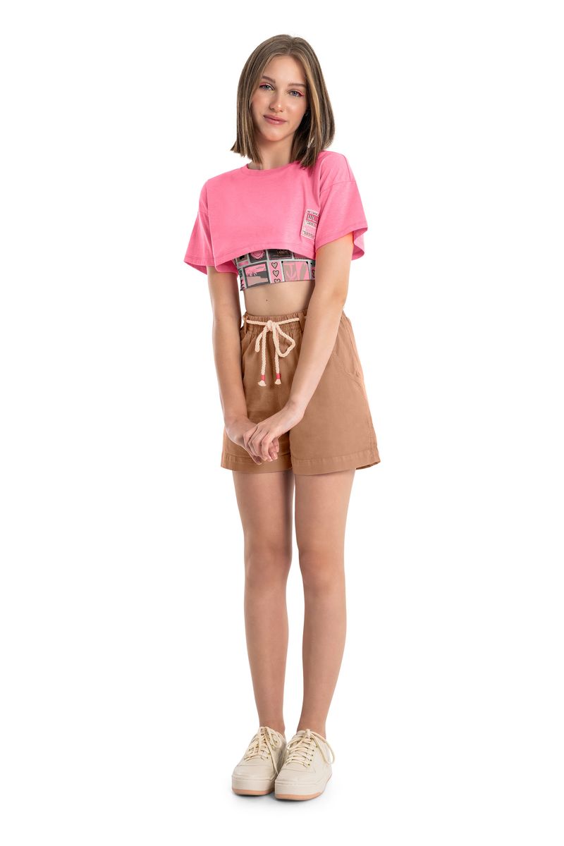 Conjunto-Juvenil-com-Blusa-Cropped-e-Top--Rosa-Pink--Gloss