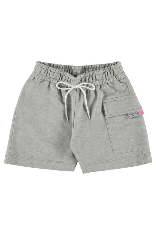 Short Juvenil Básico em Moletom (Cinza) Gloss