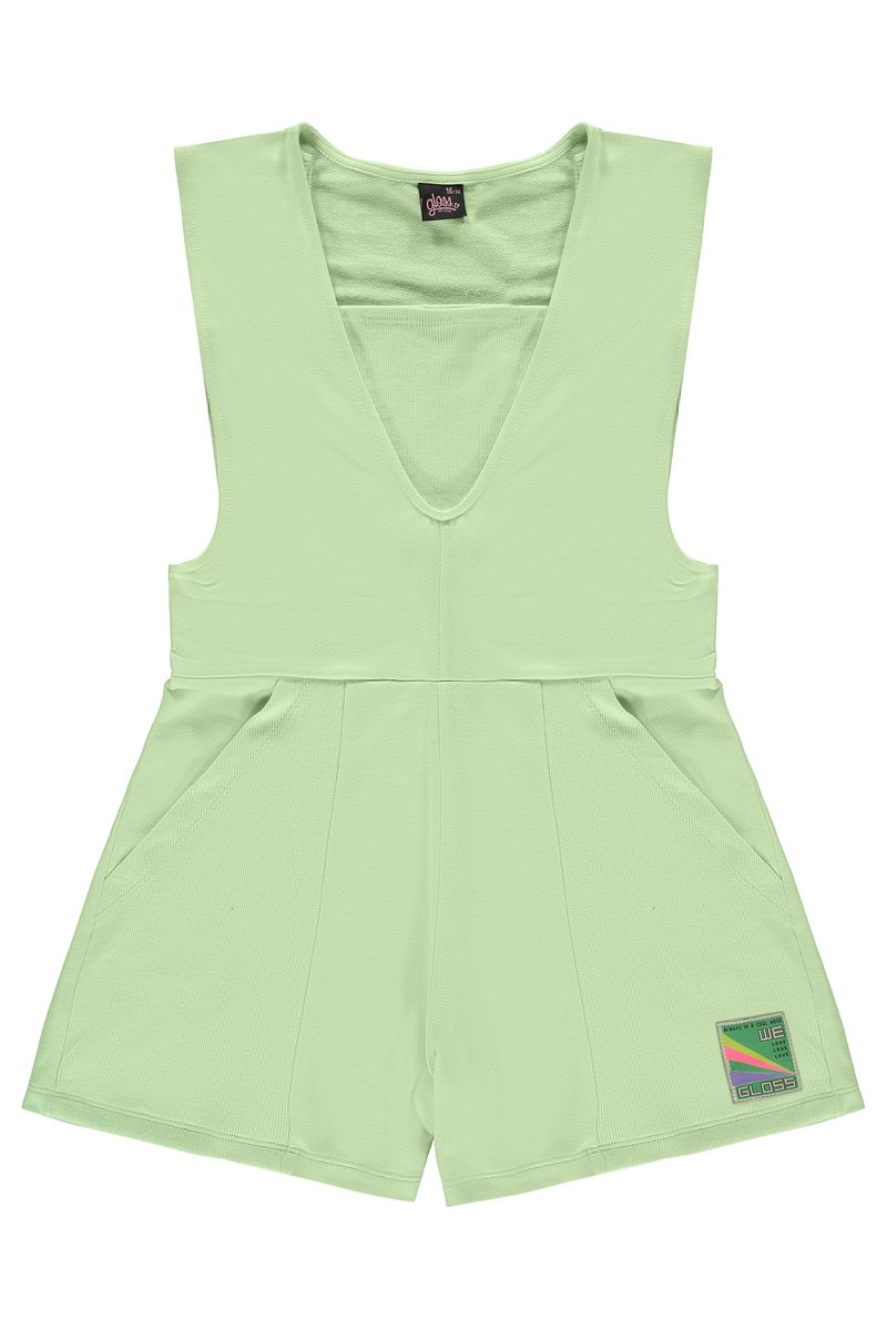 Conjunto-com-Macaquinho-Juvenil-Feminino-e-Top-em-Ribana--Verde--Gloss
