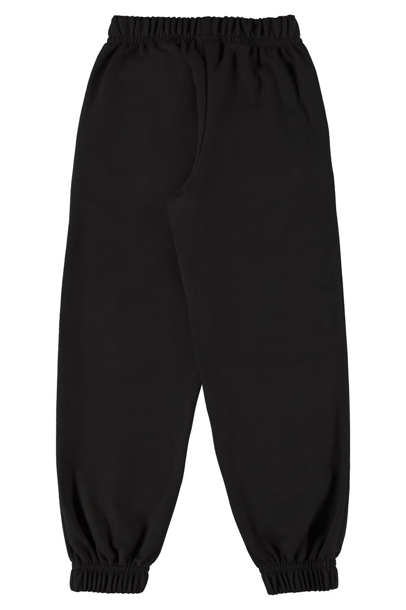 Calca-Basica-Juvenil-em-Moletom--Preto--Gloss
