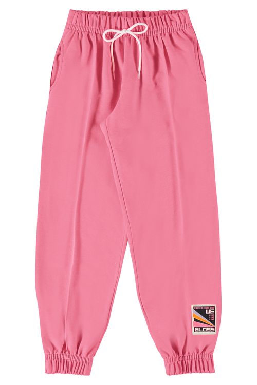 Calça Básica Juvenil em Moletom (Rosa Pink) Gloss