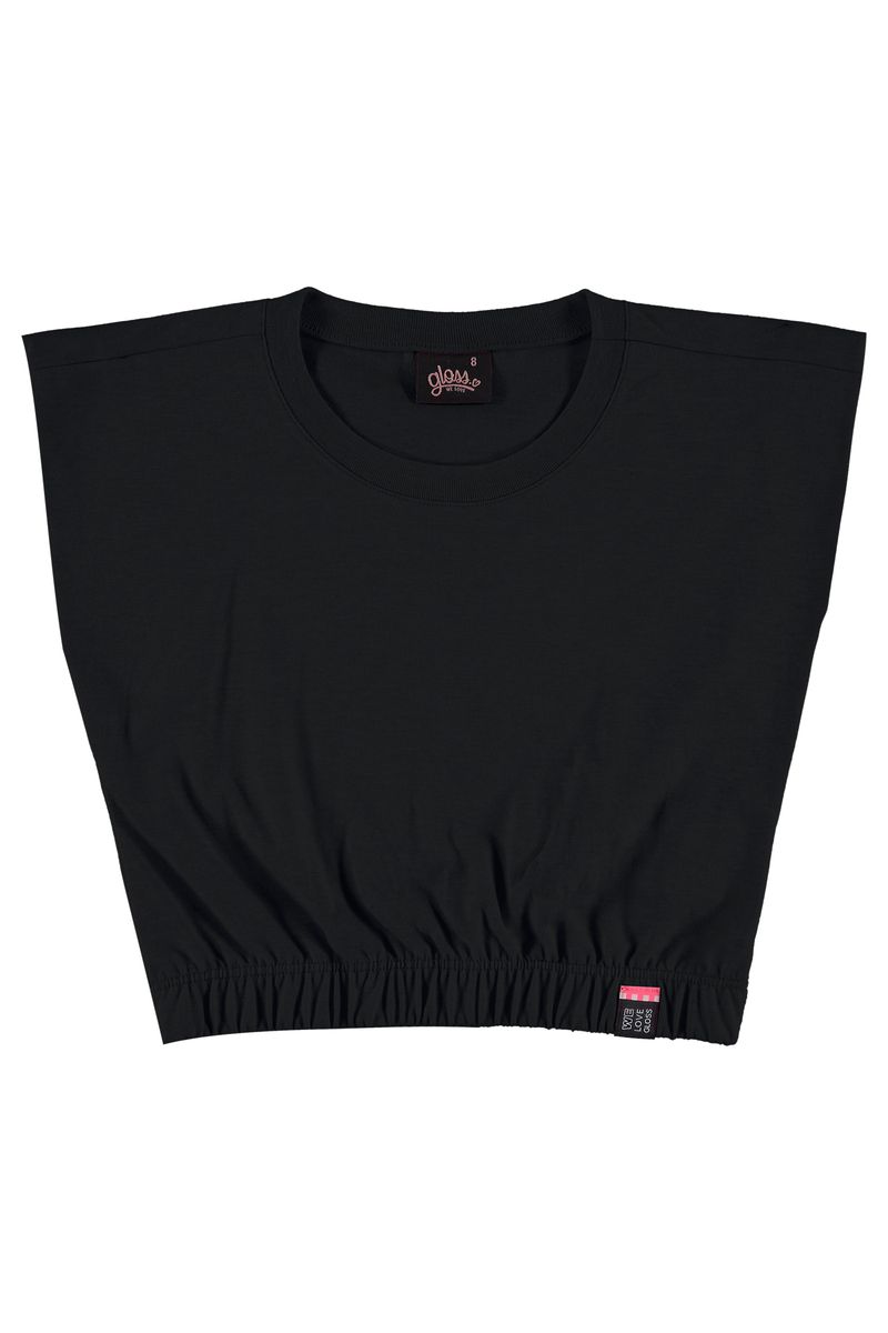Blusa-Cropped-Manga-Curta-Juvenil-Feminina--Preto--Gloss
