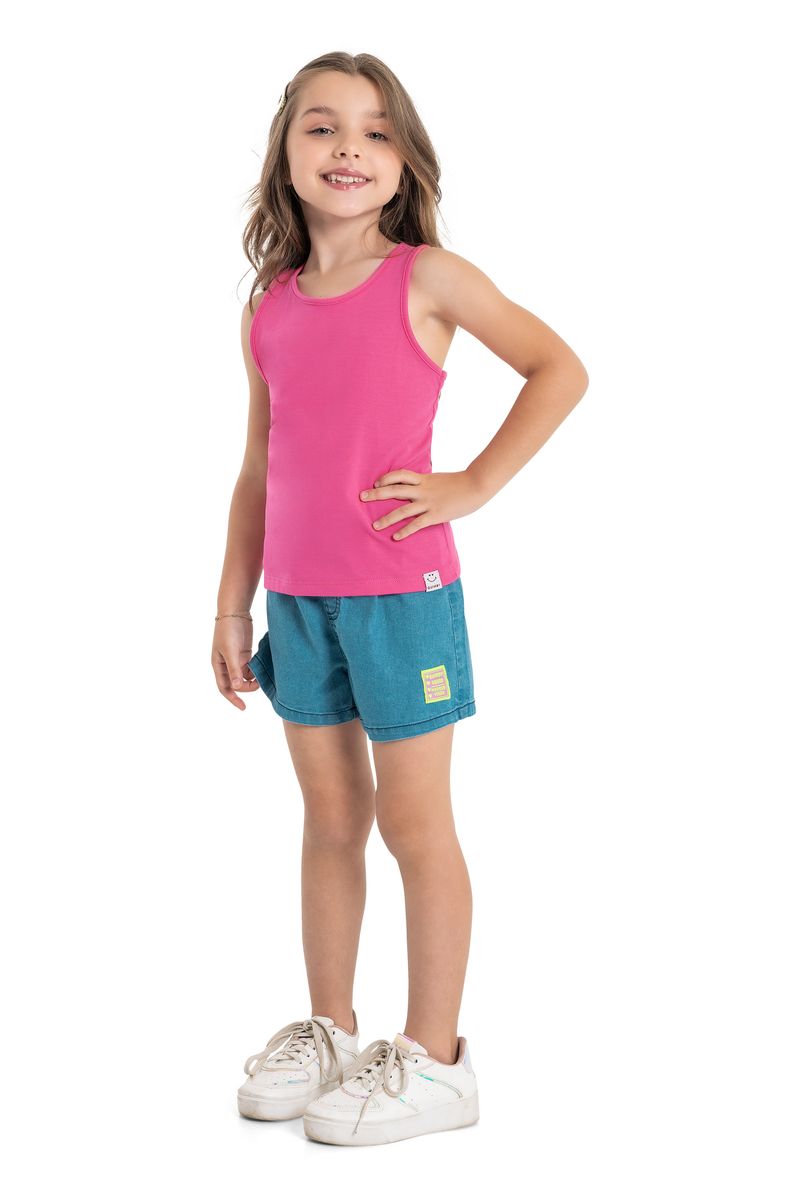 Regata-Basica-Infantil-Feminina-em-Cotton--Rosa-Pink--Quimby