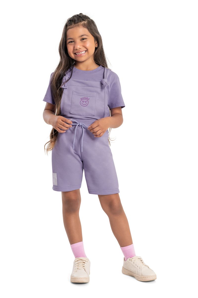 Jardineira-Emoji-em-Moletom-Infantil-Unissex--Roxo--Quimby