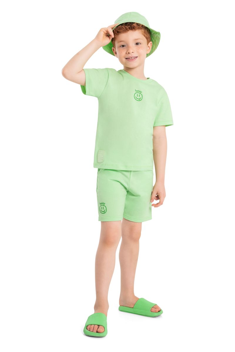 Bermuda-Basica-Emoji-em-Moletom-Infantil-Unissex--Verde--Quimby