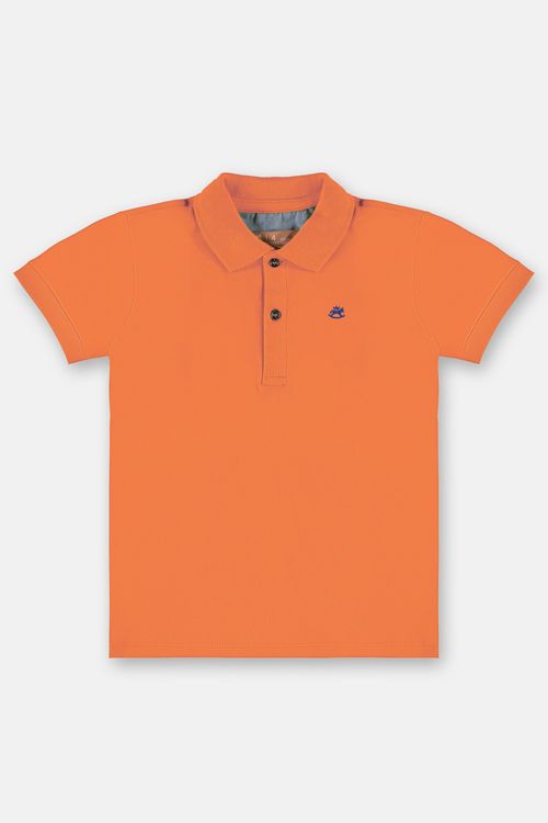 Camisa Polo Básica de Menino (Laranja) Up Baby