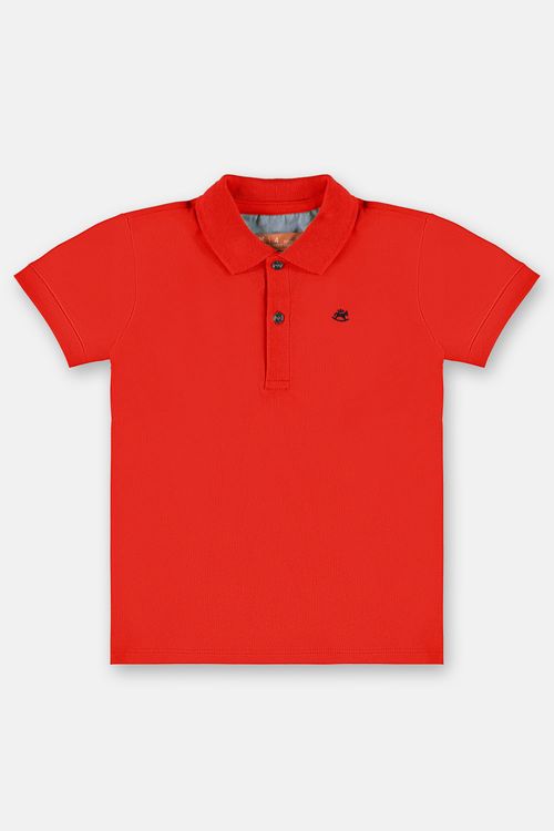 Camisa Polo Básica de Menino (Vermelho) Up Baby